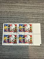 Schweiz Briefmarke Helvetia 90, Viererblock, 1992, Top! (54)