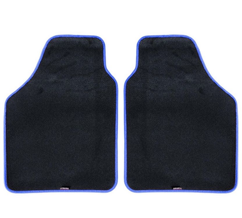 4-teilige Auto-Fußmatten Schwarz Mit Glitzer - Universell Für Vorne & Hinten