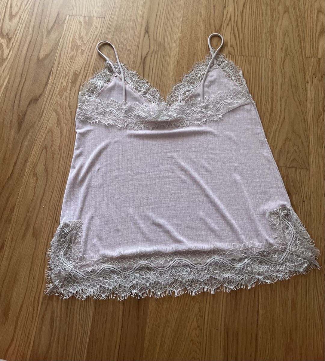 H&M Top: Top mit Spitze Grösse S Farbe Rosa/ Blush – Usato da Wetzikon ZH venduto da Higure 1