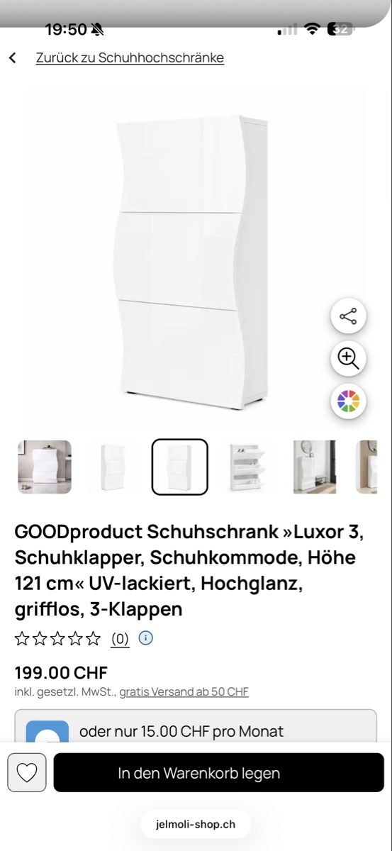 Schränke: Schuhschrank weiss – Gebraucht aus Zürich von Fatushee 3
