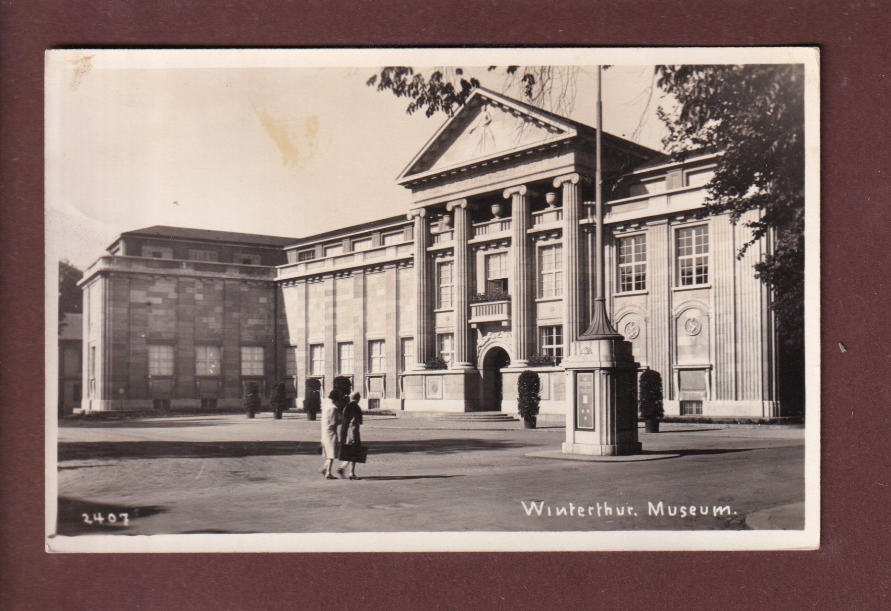 Cartoline postali: WINTERTHUR - Museum - 1936 – Usato da Pully venduto da nicecards