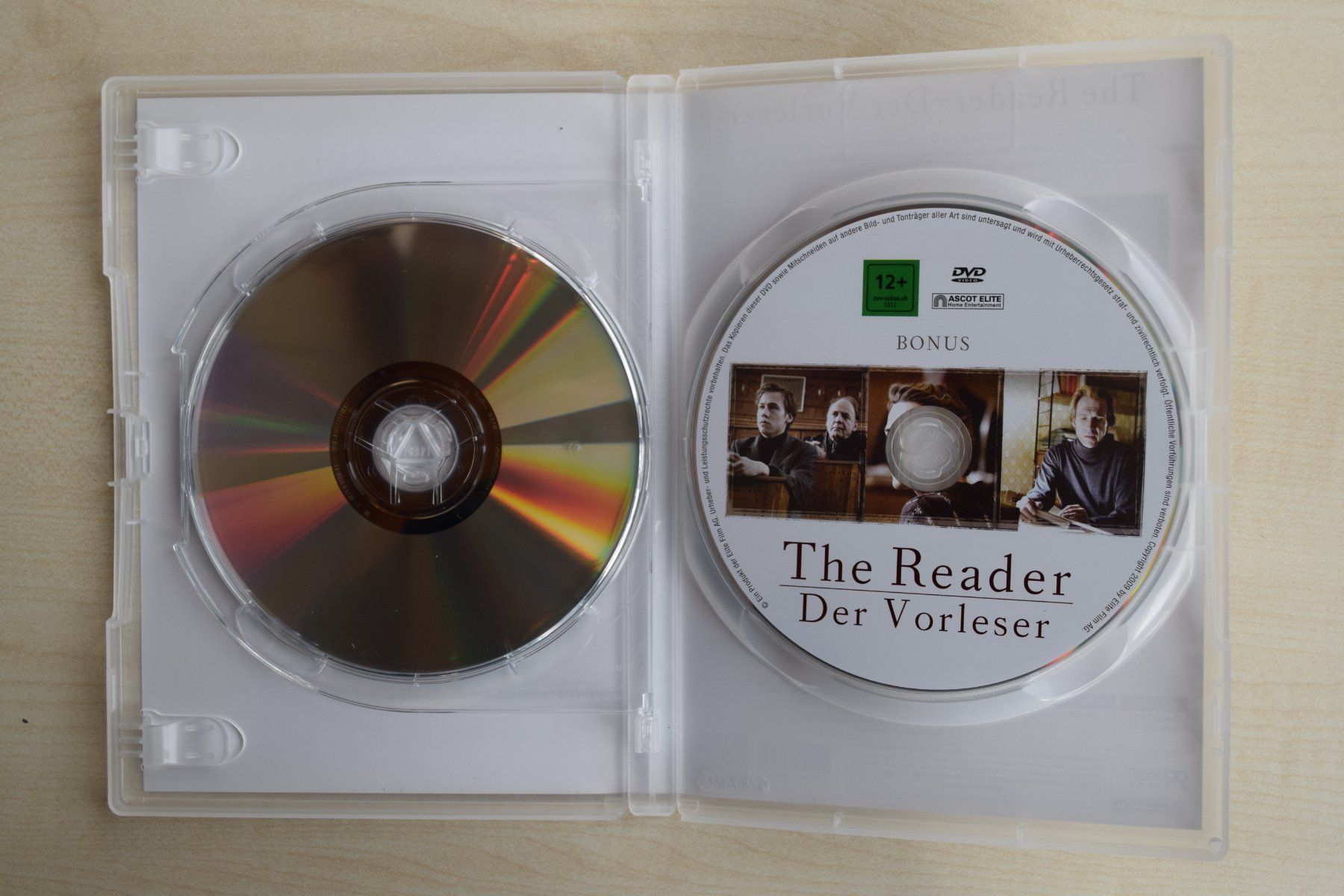 Alle DVDs: The Reader/Der Vorleser (81) – Gebraucht aus Reutigen von DONDON55 5