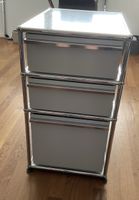 USM Rollcontainer, 3 Schubladen grau