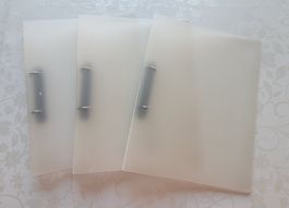 3 Stück Ordner/Ringbücher Farblos A4 3 cm