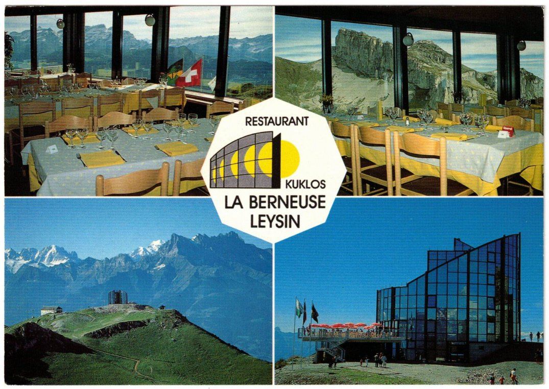 Cartoline postali: Leysin - 4 Bild AK Berneuse – Usato da Binningen venduto da Mountainrider