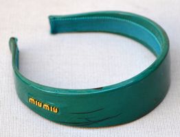 Miu Miu Lederhaarband / Serre-tête en cuir