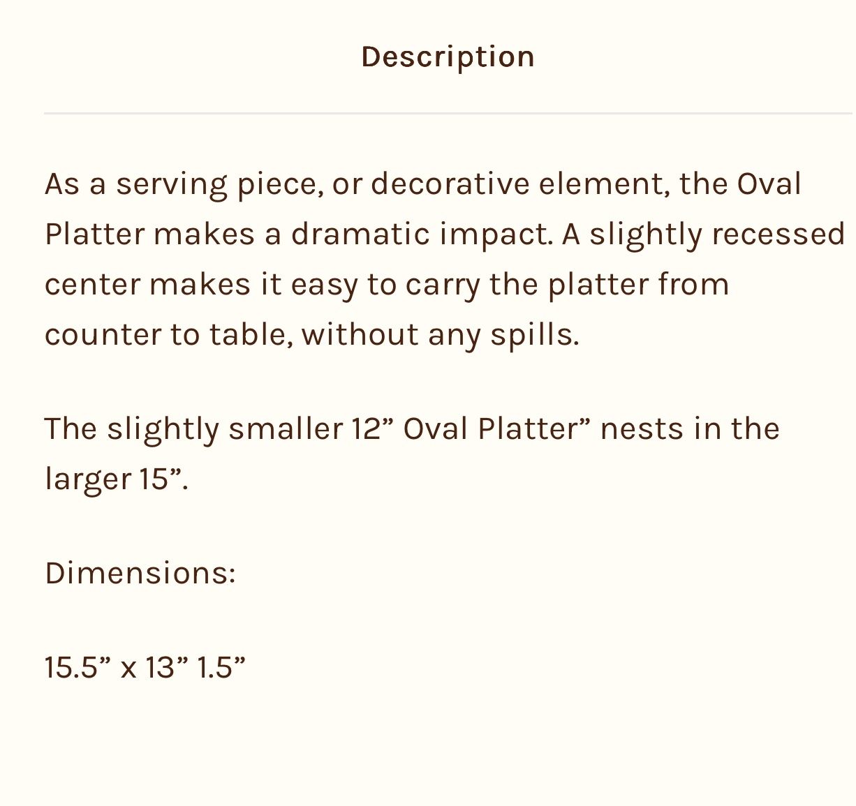 Servierplatten: Eine grosse Servier Platte oval Amerika Marke Stoneware & Co – Gebraucht aus Nussbaumen AG von HelenaDavid1910 5
