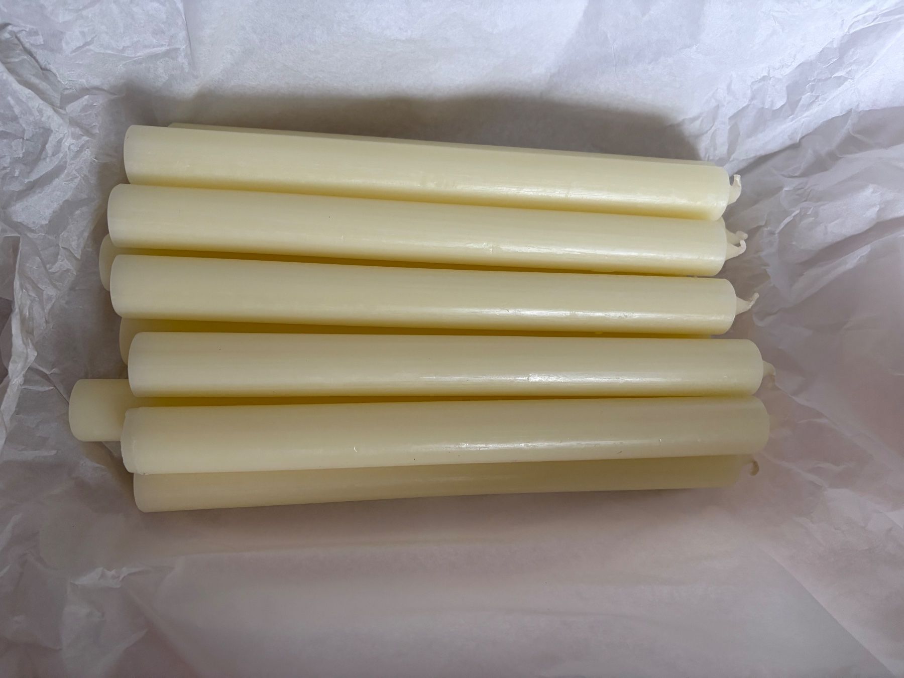 Candele: 10 Stabkerzen Elfenbein – Nuovo (secondo la descrizione) da Niedergösgen venduto da sim_v2bq 1