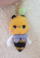 Amigurumi Schlüsselanhänger mit Biene Geschenkidee neu