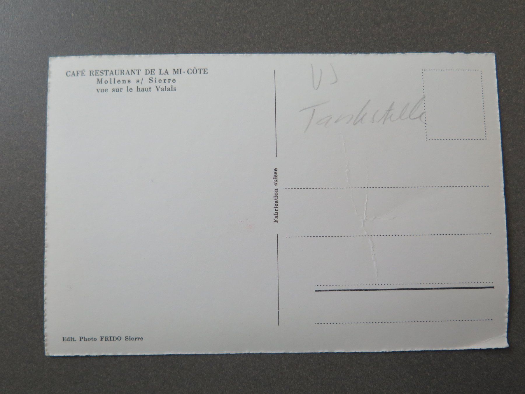 Cartoline postali: MOLLENS S / SIERRE - OLDTIMER - TANKSTELLE – Usato da Wittenbach venduto da lipasal 2
