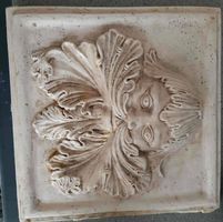 Mascaron bas-relief Bacchus plâtre
