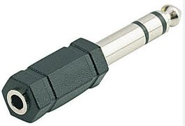 Klinkenadapter, Audio-Adapter 3,5 mm Buchse - 6,3 mm Stecker