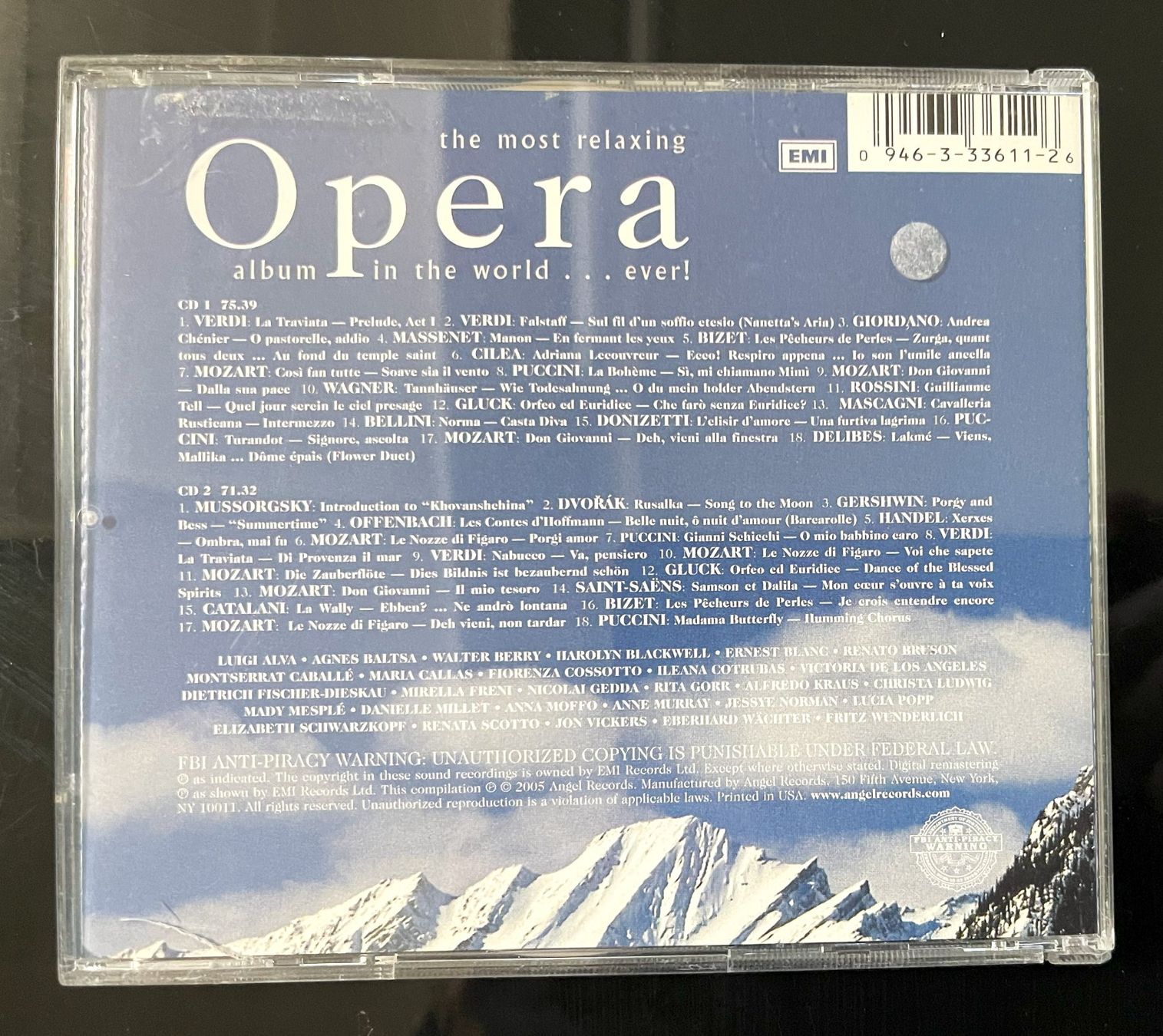 CD: THE MOST RELAXING OPERA CD – Usato da Oftringen venduto da Vucki 1