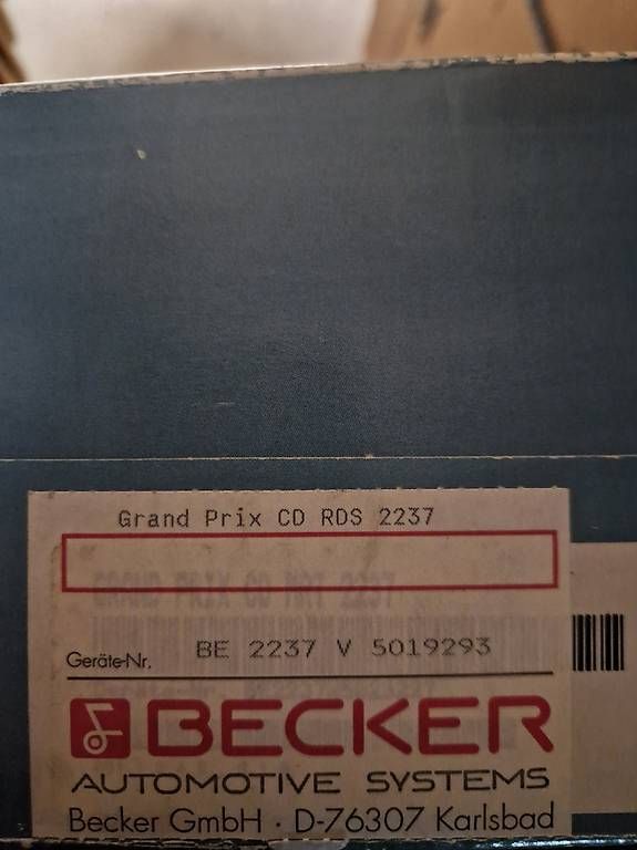 CD: Becker Grand Prix CD RDS 2237 – Usato da Feuerthalen venduto da olg_hgs9