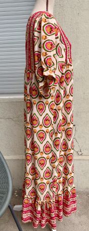 Magnifique robe longue MADE IN ITALY 100%viscose bohème chic