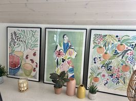 Lot de 3 affiches La Poire encadrées (50x70) 