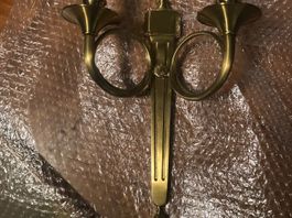 Magnifique applique en laiton massif style transition vintag