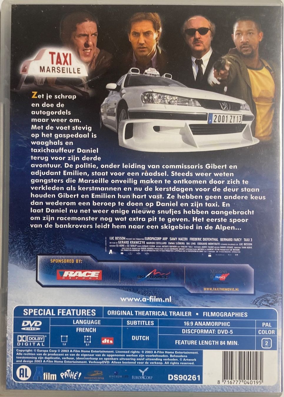 Tutti i DVDs: TAXI 3 – Usato da Poliez-Pittet venduto da Newtown-Records 1