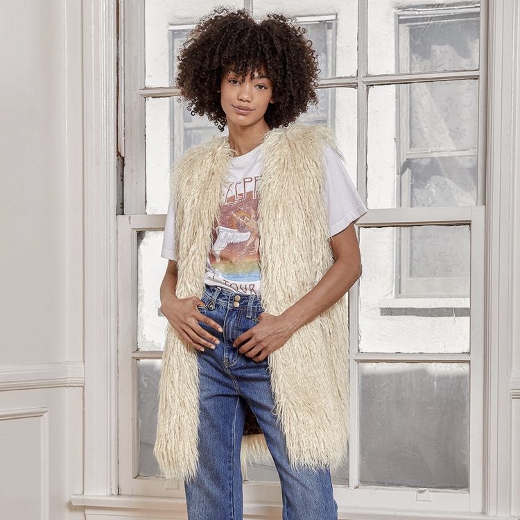 Gilet Sans Manches Fausse Fourrure Enfant Fille - Chaud Et Tendance - Automne/Hiver - Plusieurs Tailles