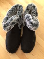 Winterstiefel schwarz mit Fellbesatz Gr. 37