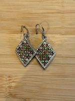 Schmuck Ohrringe mit bunten Steinen