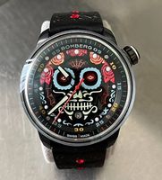 Bomberg BB-01 Automatic Día los Muertos Red Limited Edition