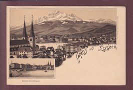 Gruss aus LUZERN - Litho Künzli