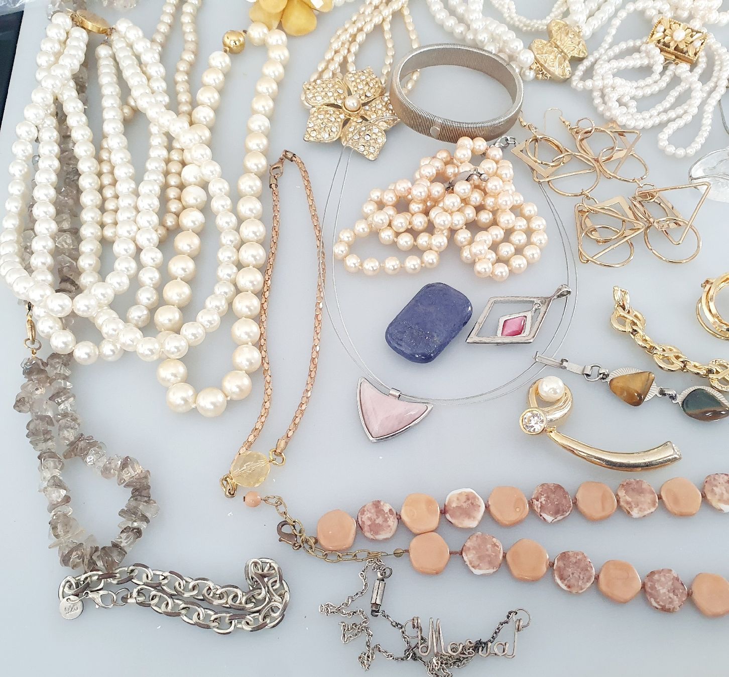 Sonstiger Schmuck: Schmuck Konvolut Modeschmuck Perlen verschiedene Teile  – Gebraucht aus Kreuzlingen von Wunderkiste123 5