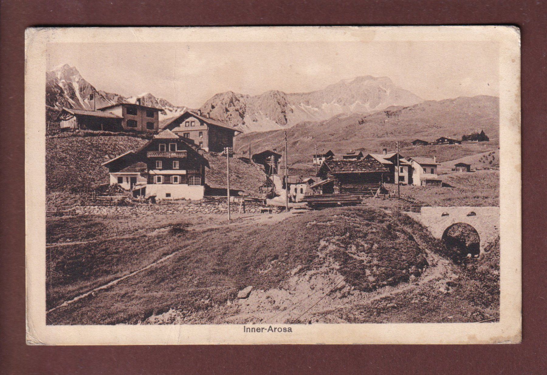 Cartoline postali: INNER-AROSA – Usato da Pully venduto da nicecards
