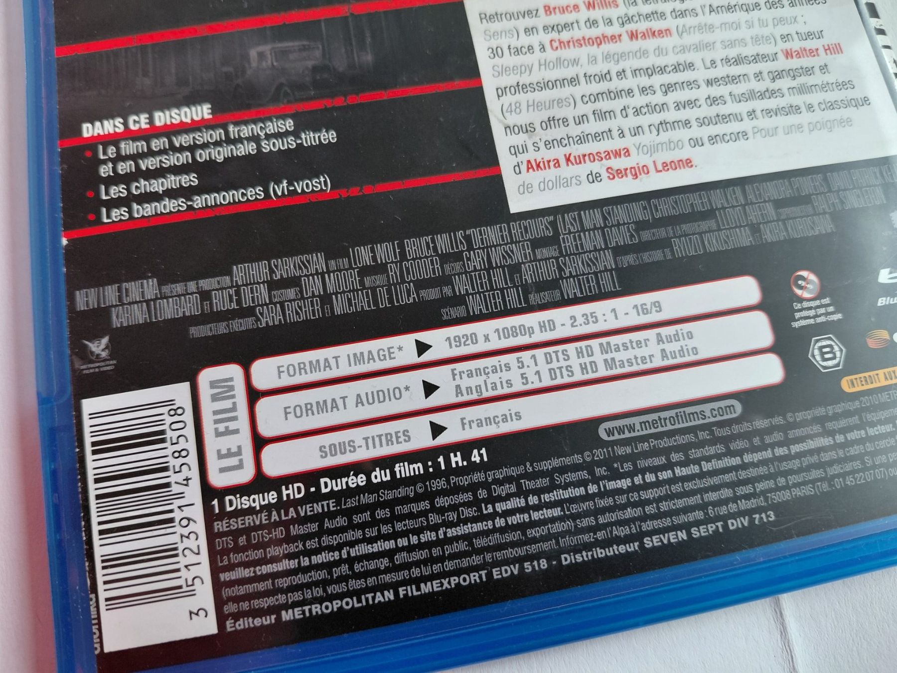 Tutti i DVDs: DERNIER RECOURS – Usato da Denges venduto da Hellboy10 2