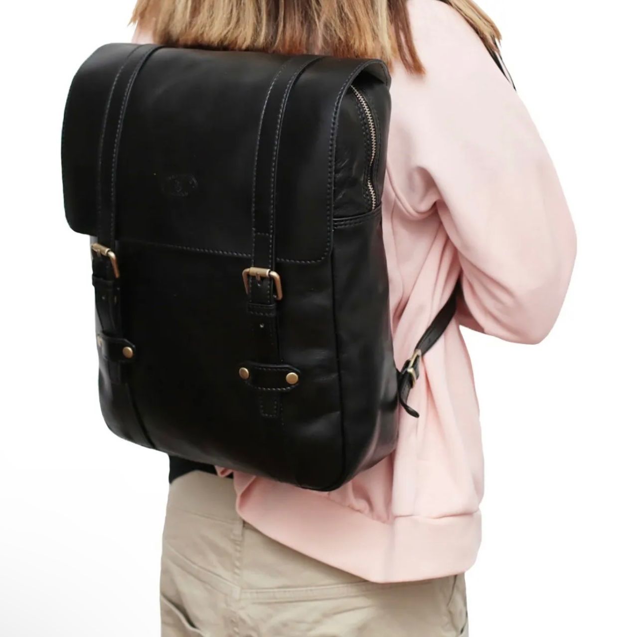 Zaini: Lederrucksack Fiorentino - Farbe: Schwarz – Nuovo e nell'imballaggio originale da Wittenbach venduto da WWW.DRILUBAGS.CH 2