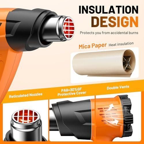 Tutti gli attrezzi: Heissluftpistole Kit Variable Temperatur Temperaturregelung – Nuovo e nell'imballaggio originale da Hundwil venduto da Equiply 4