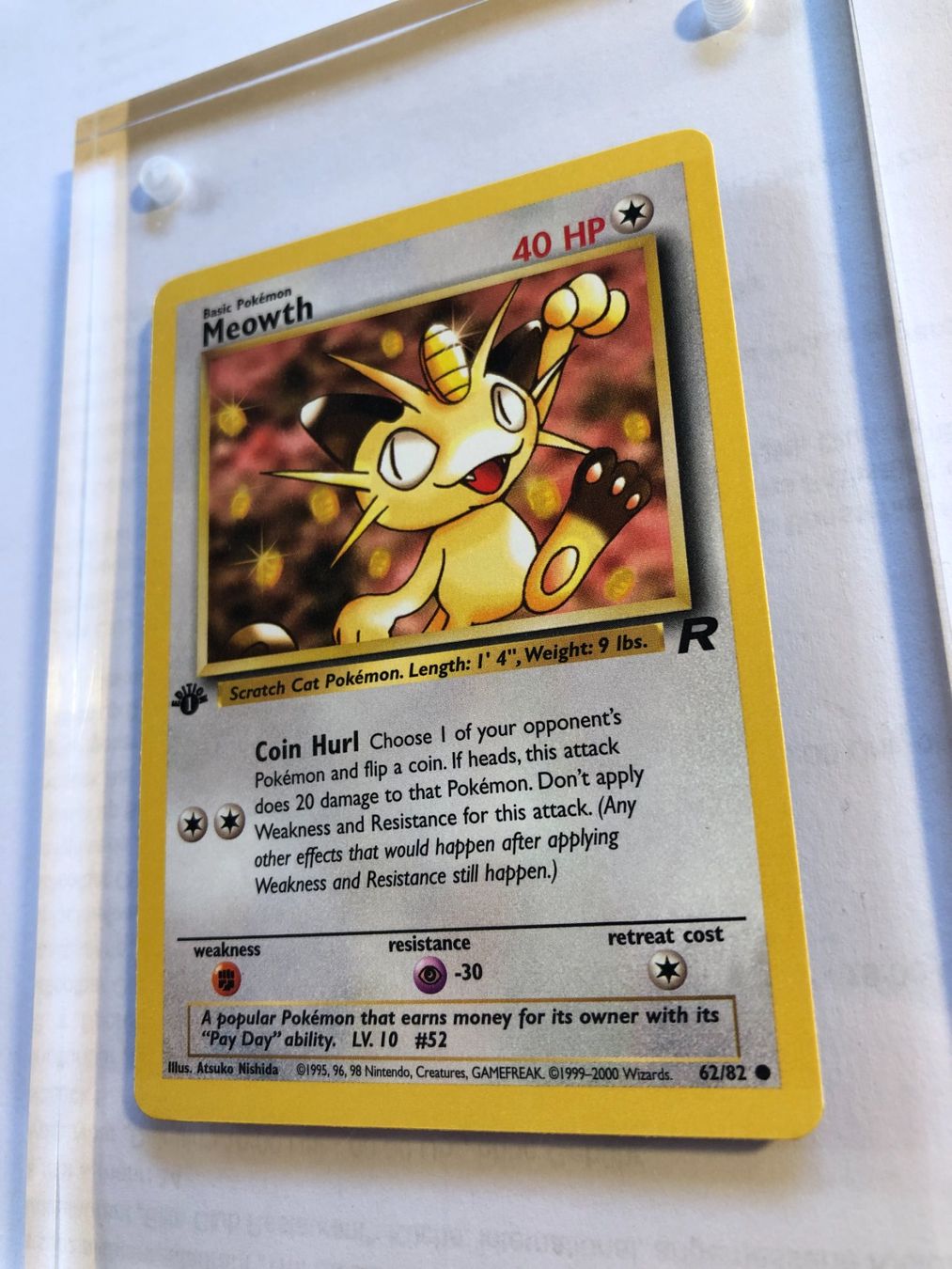 Cartes à collectionner: Meowth 1st Team Rocket - MINT - ab 1.- – D'occasion à Giubiasco par dan_pr8b 2