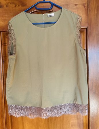 Noisy May Top, Gr. L, khaki mit Spitze - Sommer Hit!