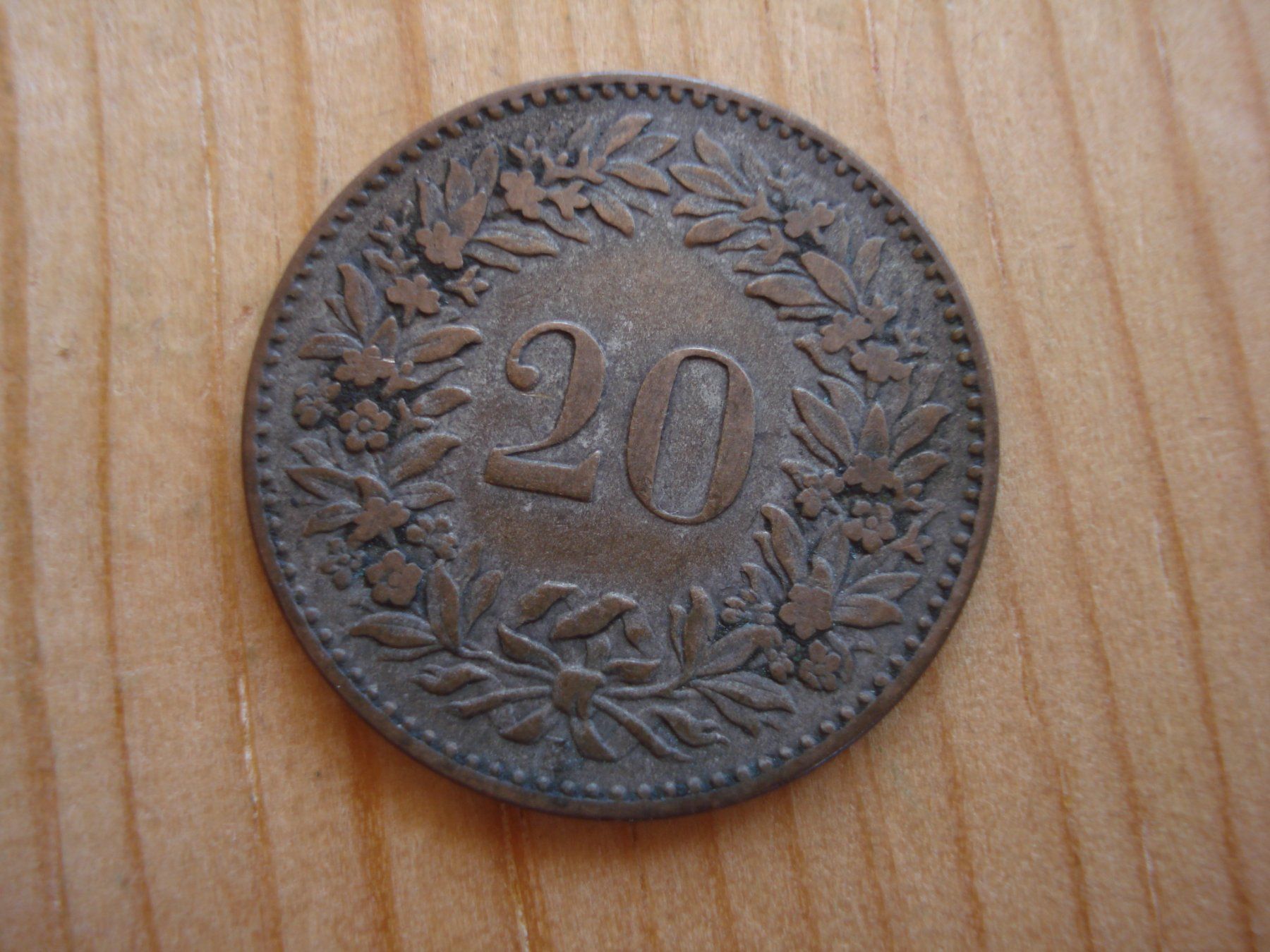 Tutti le monete: (P2) 20 Rappen 1858 – Usato da Erlach venduto da Net-Coins 1
