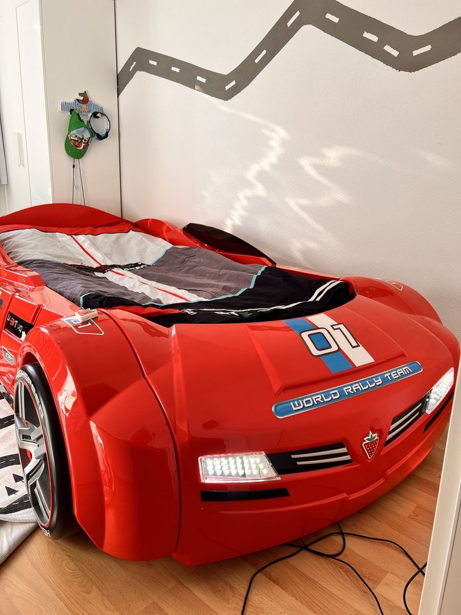 Betten: Bett Auto mit Matratze ÇİLEK – Neu (gemäss Beschreibung) aus Trimmis von htc_l87q 1