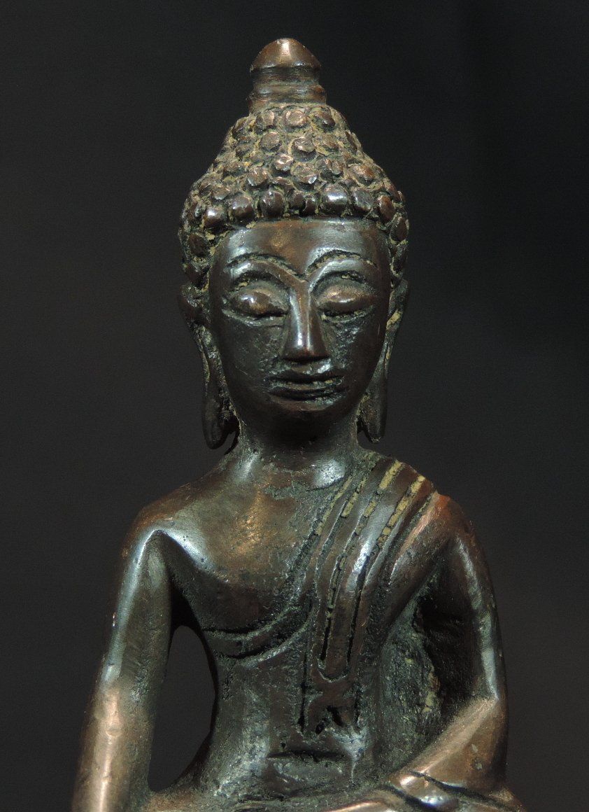 Skulpturen & Statuen: antiker Bronze Buddha aus Thailand – Gebraucht aus Duggingen von roterbambus 5