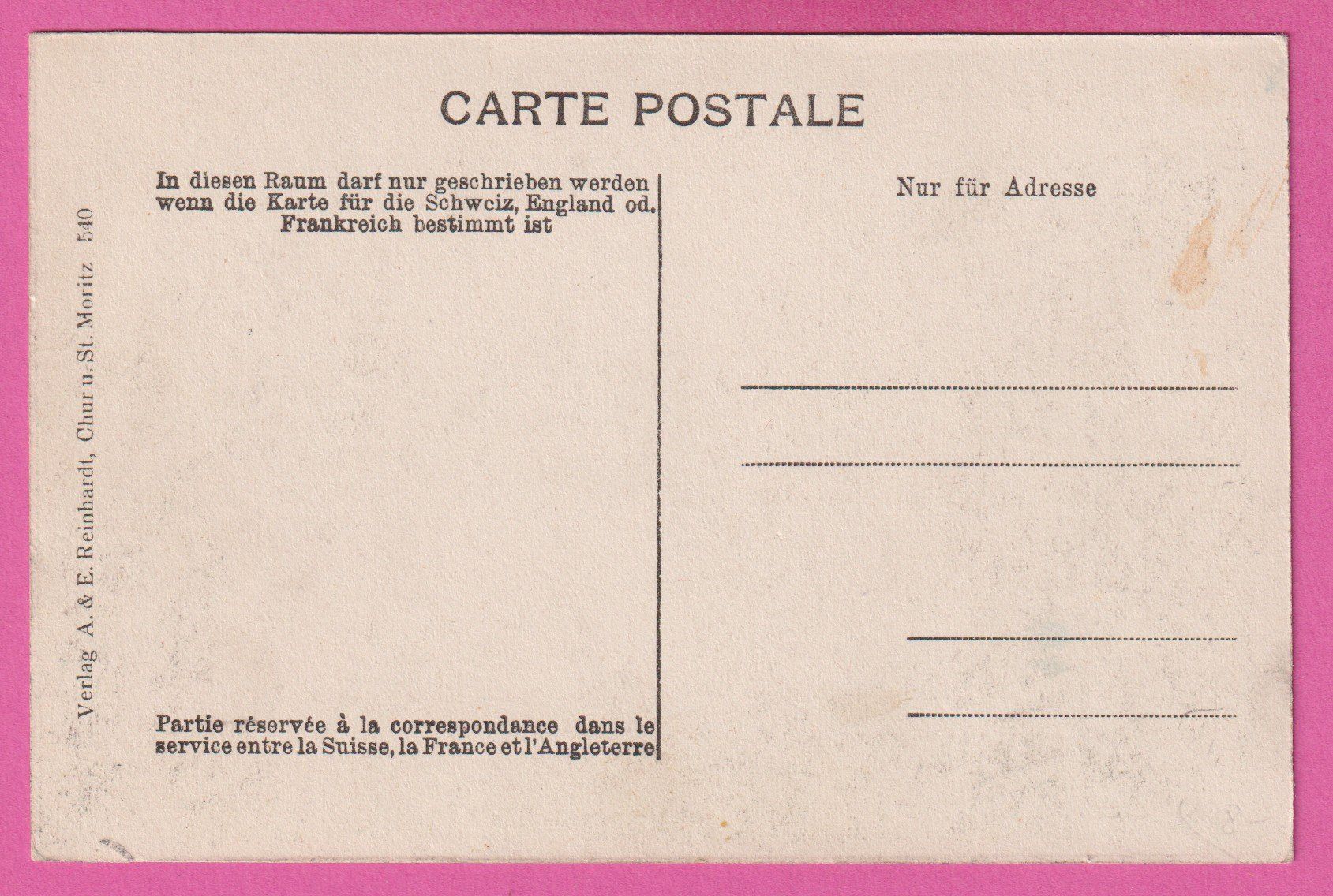 Cartoline postali: St. Moritz Dorf – Usato da Einsiedeln venduto da dillie 1