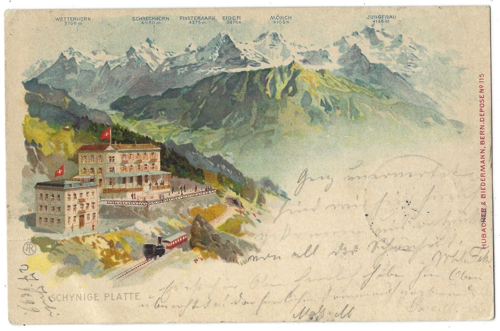 Cartoline postali: S C H Y N I G E    P L A T T E – Usato da Bütschwil venduto da Jackson1A