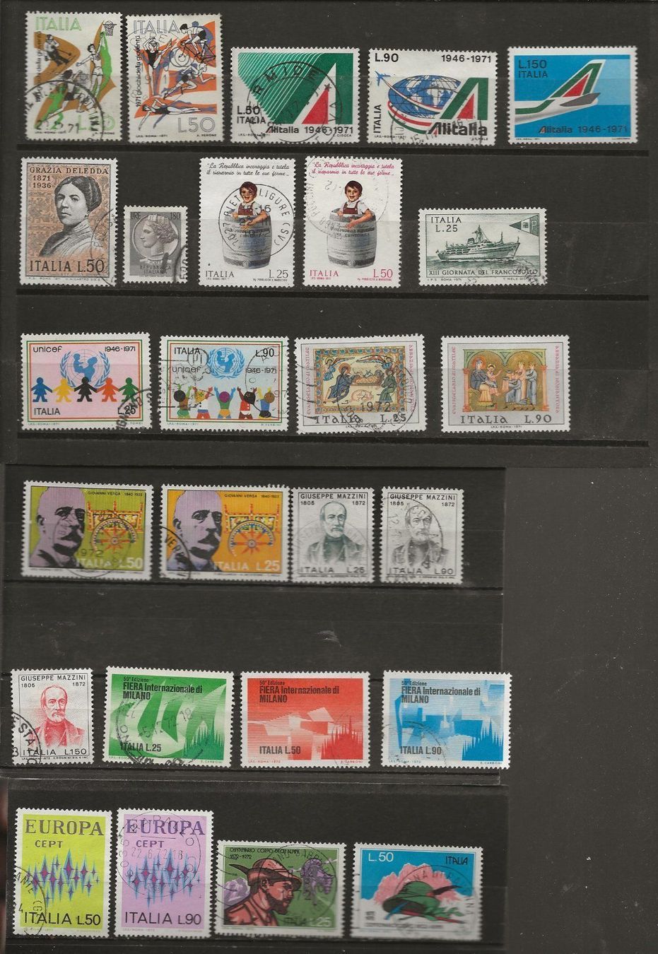 Tutti i francobolli: Italie Lot 1970 ... – Usato da Sion venduto da PierreP01 1