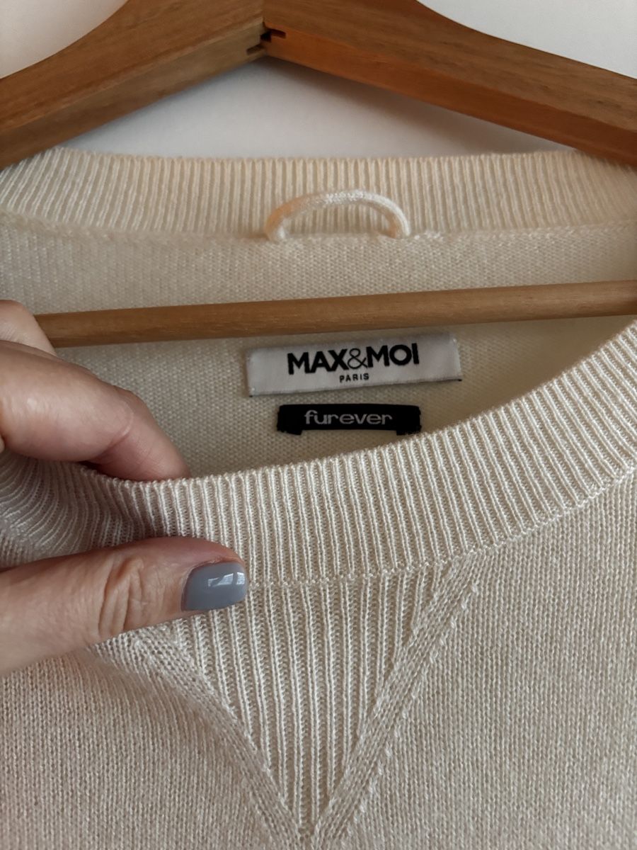 Max & Moi Maglioni & Felpe: Max&Moi Paris Pullover mit Fellärmel, Grösse 38, neu! – Nuovo (secondo la descrizione) da Cham venduto da ninochka02 3