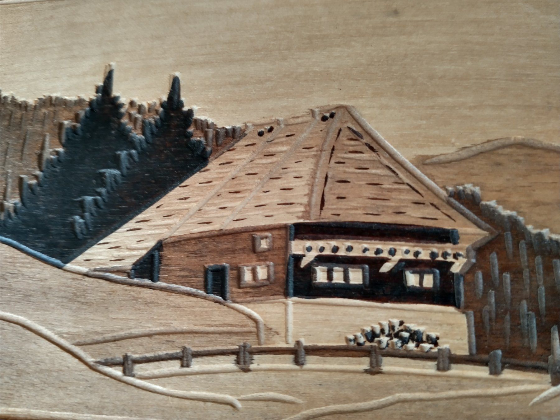 Portagioie: Holzkassette/Schatulle, Bergchalet – Usato da Löhningen venduto da Chimae67 6
