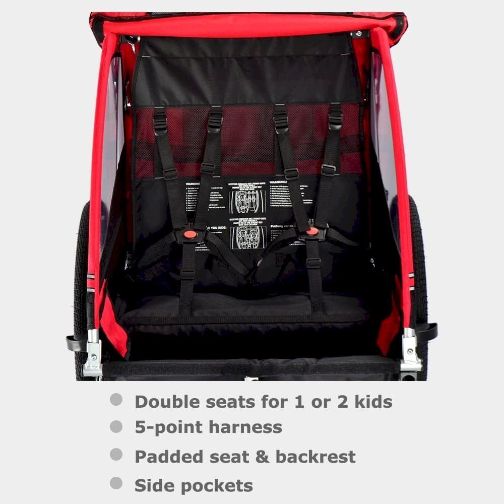 Veloanhänger: TIGGO VS Kinderanhänger Rot / Schwarz – Neu und originalverpackt aus Bottighofen von zaap 1