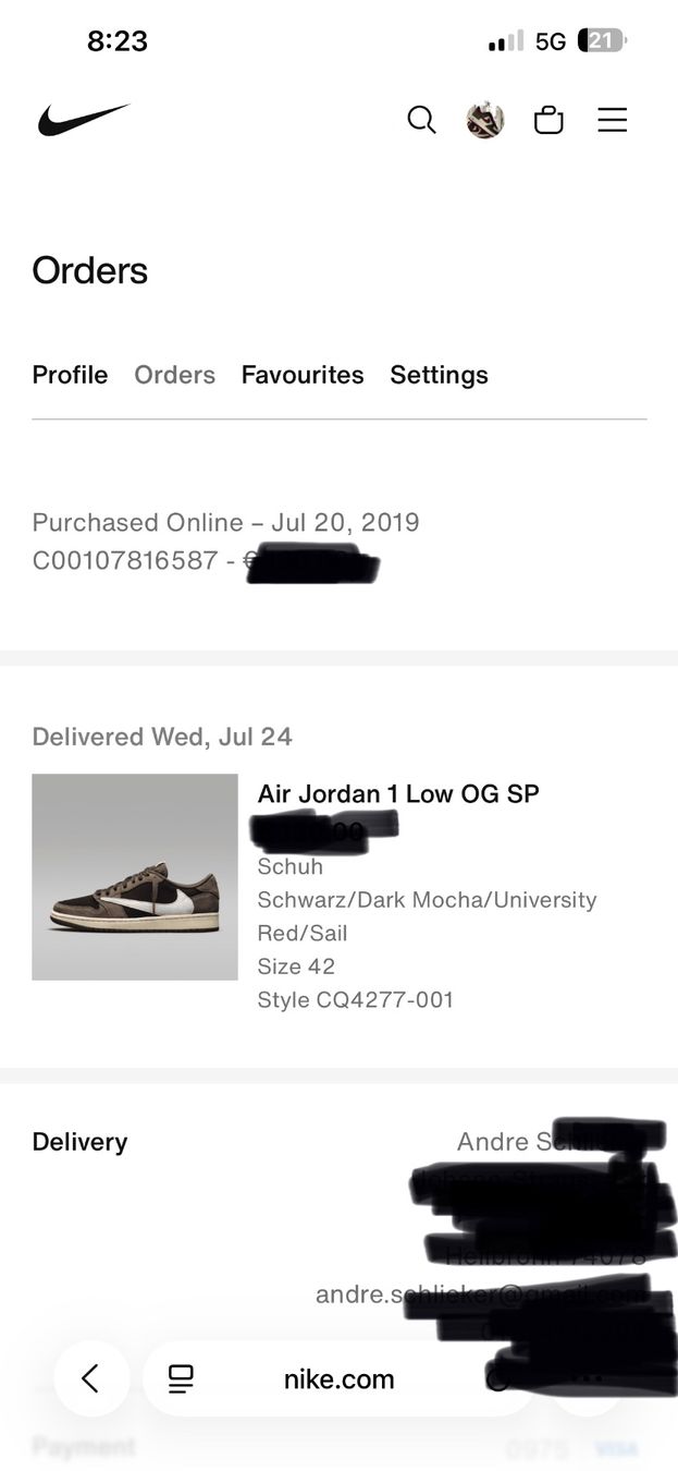Nike Scarpe da uomo: Nike Travis Scott ORIGINAL – Nuovo e nell'imballaggio originale da Roggwil BE venduto da and_sl26 6