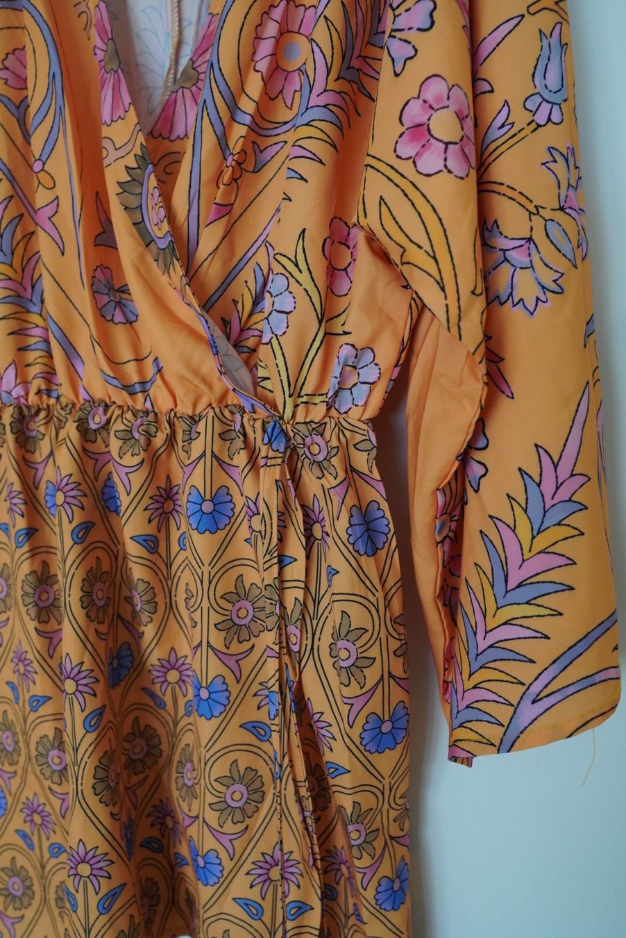 Vestiti: Robe kimono orange/jaune motifs fleuris – Nuovo (secondo la descrizione) da Onex venduto da Magou_31 2