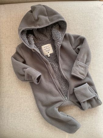Kuscheliger Fleece Overall, Gr. 68, Grau - Staccato