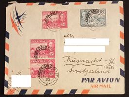 Briefumschlag Australien gelaufen 1952   PAR AVION  AIR MAIL