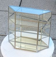 Wandvitrine Glas Metall  Silber Farbe