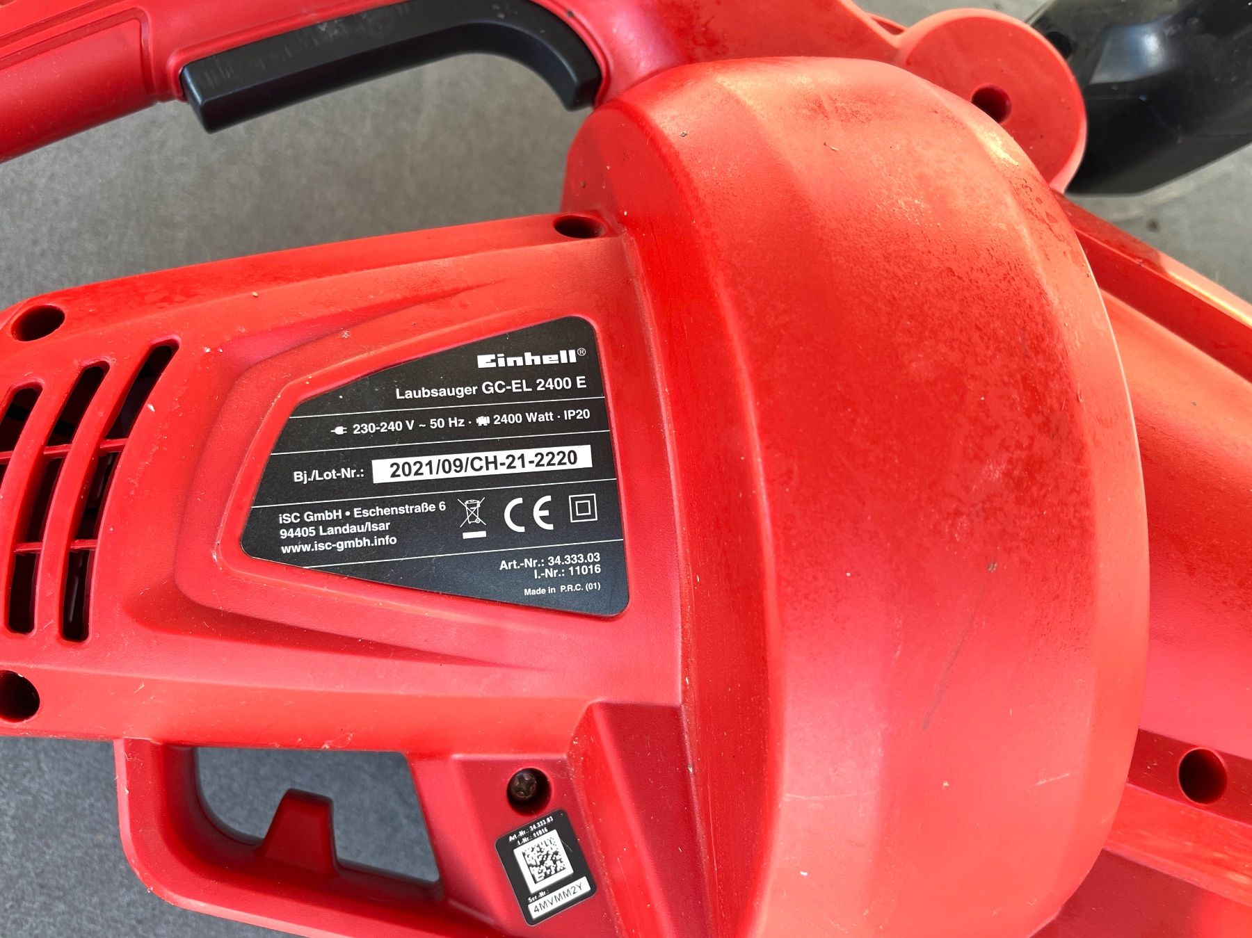 Einhell Soffiatori & Aspiratori per foglie: Souffleuse à feuilles Einhell RG-EL 2400e – Usato da Renan BE venduto da johncactus 2