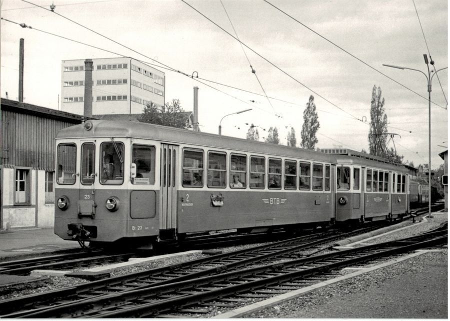 Cartoline postali: BTB Birsigtalbahn à Oberwil arrivant de Bâle – Usato da Frauenfeld venduto da POML